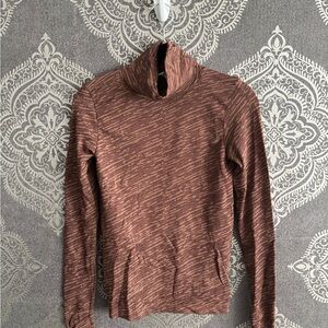 Athleta Brown Long Sleeve Turtleneck